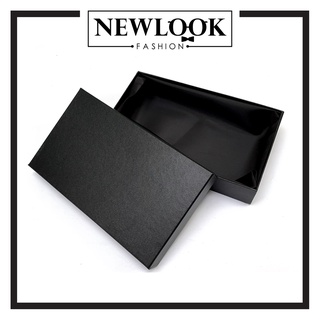 ★ HỘP ĐỰNG VÍ DÀI GIẤY CARTON CỨNG CÁP LÓT VẢI LỤA BÊN TRONG MÀU ĐEN (20.5 x 11.5cm)