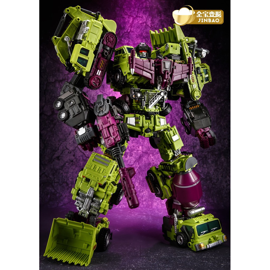 Bộ 6 Mô hình Jinbao Transformers Devastator DF-03 Combiner K.O Oversize