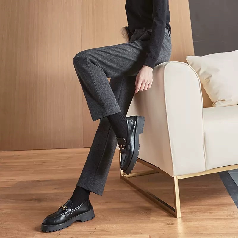Quần baggy FREDY nữ công sở form Hàn quốc, chất dạ mềm, mã Q260