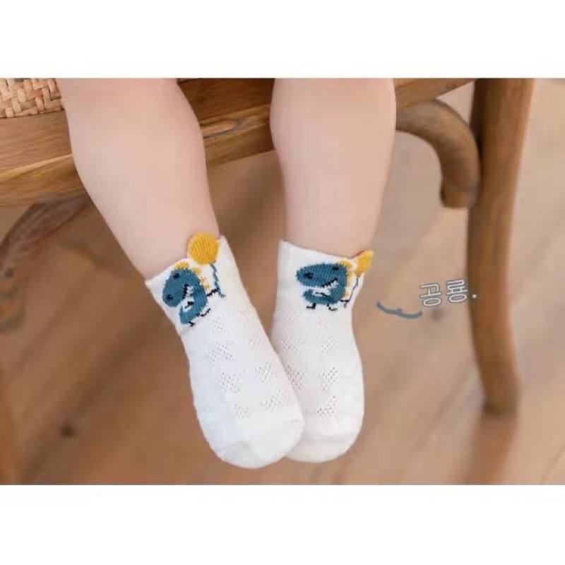 Tất lưới điều hoà Kid Socks set 5 đôi cho bé trai bé gái từ 0-24m