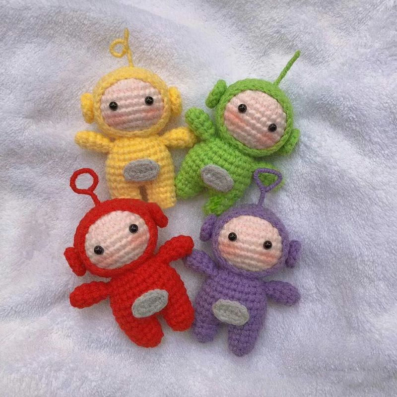 Móc Khóa Len Teletubbies doll mini