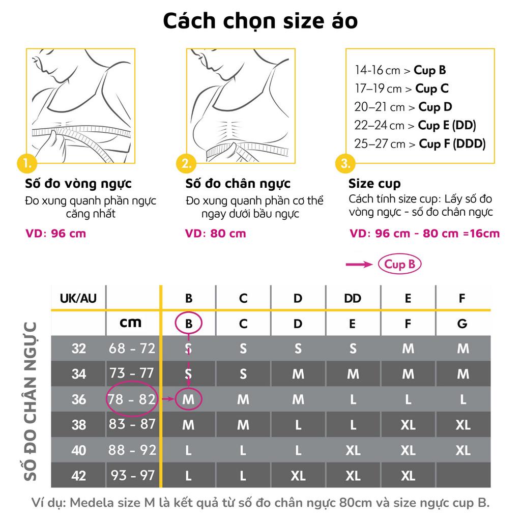 Áo lót ngủ Medela Keep Cool Sleep Breathable Maternity & Nursing Bra