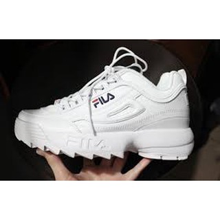 Giày Ulzzang fila thể thao nữ chữ đen và chữ hồng (Hình ảnh thật)