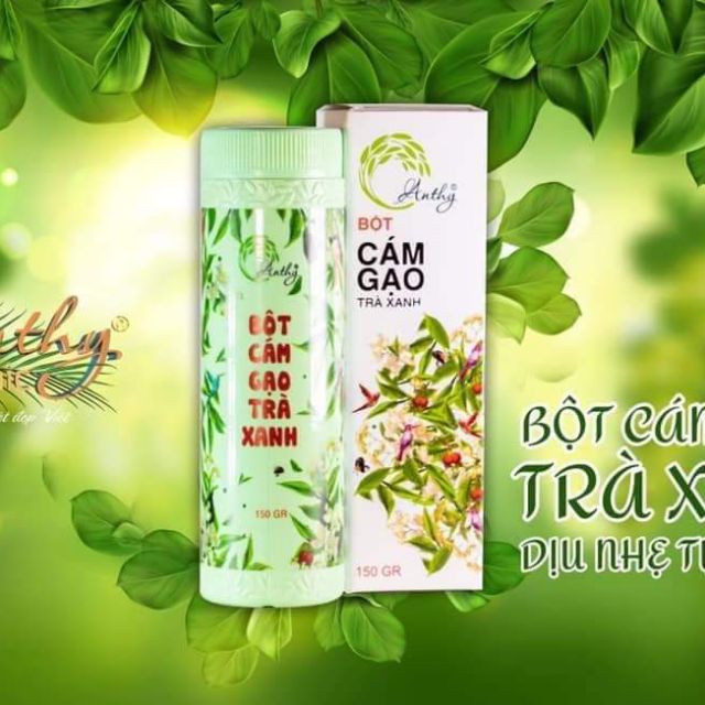 Bột cám gạo trà xanh anthy
