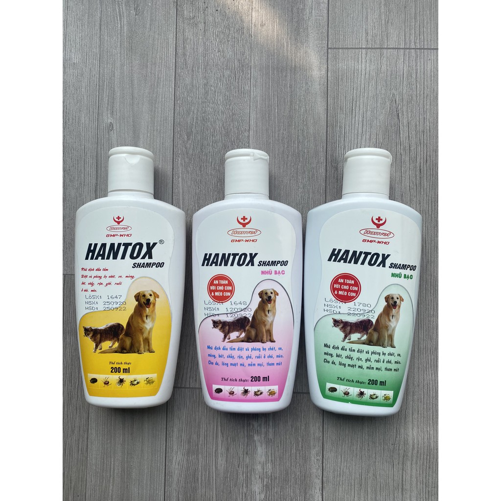 Sữa tắm Hantox 😹FREESHIP😻 diệt bọ chét ve rận trên chó mèo