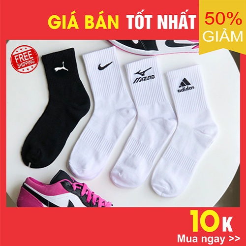 [FreeShip]Tất Nike,Adidas,Mizuno,Jordan,Puma,Drew,Champion,MLB,NY,Supreme,Vans,nam nữ cổ cao thể thao thời trang cao cấp