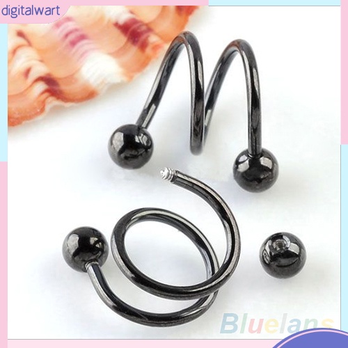 Bông tai xoắn ốc bằng thép không gỉ
