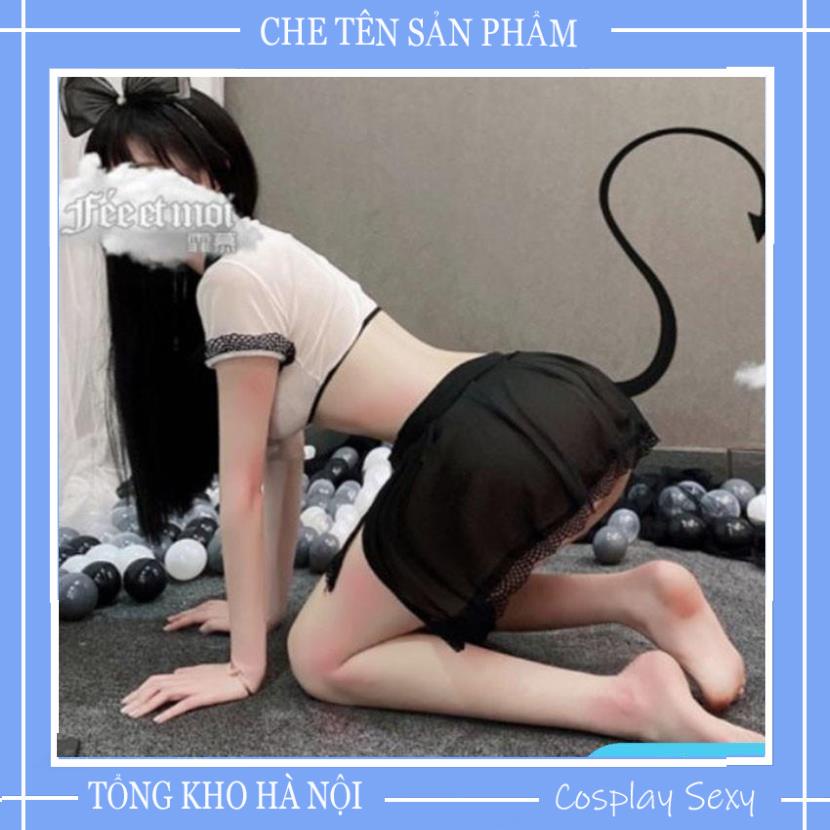 Cosplay Nữ Sinh Sexy - Bộ Đồ Ngủ Cosplay Học Sinh Nữ Gợi Cảm - Mã NS002 (không tất) | BigBuy360 - bigbuy360.vn