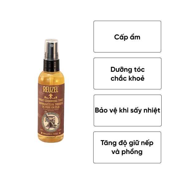 Nước dưỡng tạo phồng Xịt tạo phồng Reuzel Spray Grooming Tonic 30Shine phân phối chính hãng