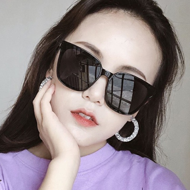 Kính mát nữ chân vàng tràn cực kỳ đơn giản, chống chói chống lóa UV400 đầy đủ