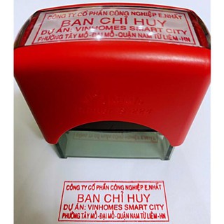 Khắc dấu tên công ty, mã số thuế, địa chỉ, số điện thoại Shiny S-224