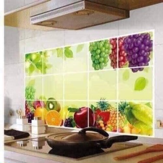 Giấy dân tường bếp chắn dầu mơz