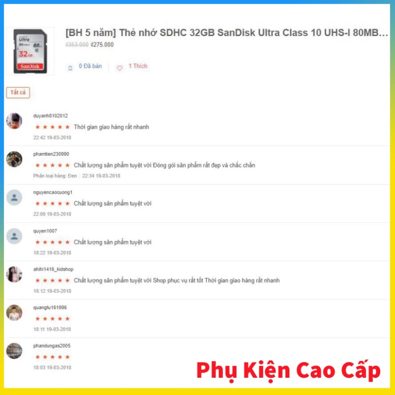 [XẢ KHO] [Bh 2 Năm] Thẻ Nhớ SDHC 32Gb Sandisk Ultra Class 10 Uhs-I 100Mb/s Chính Hãng