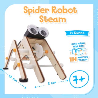 Đồ chơi Lắp ráp Gỗ STEAM Mô hình Robot nhện STEM Dunno