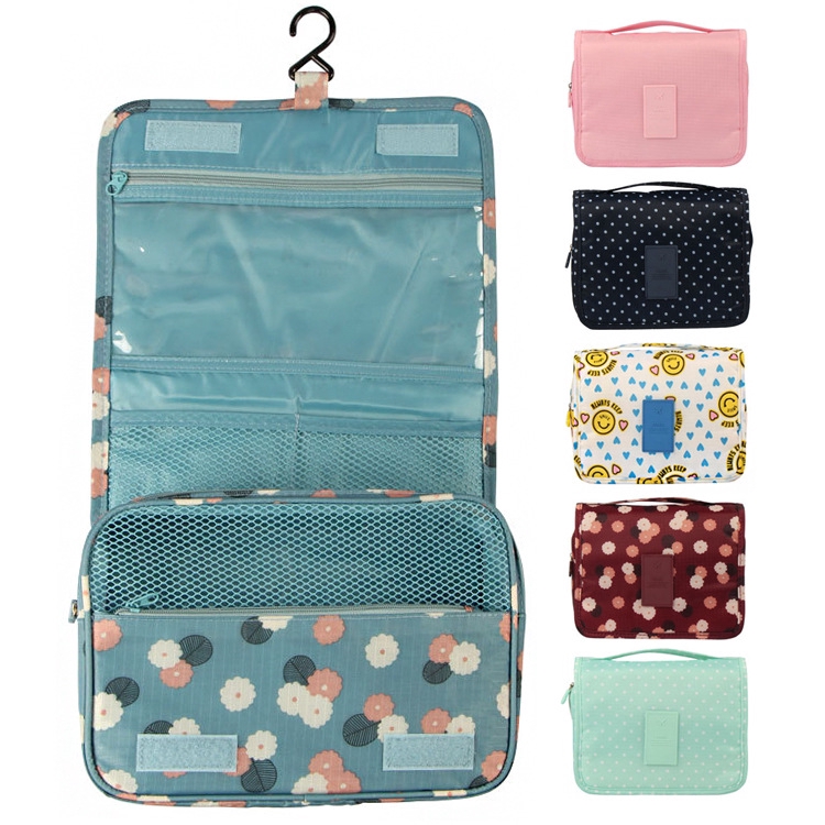 Túi đựng mỹ phẩm/đồ dùng vệ sinh chống nước có thể treo và gập gọn cho nhà tắm du lịch