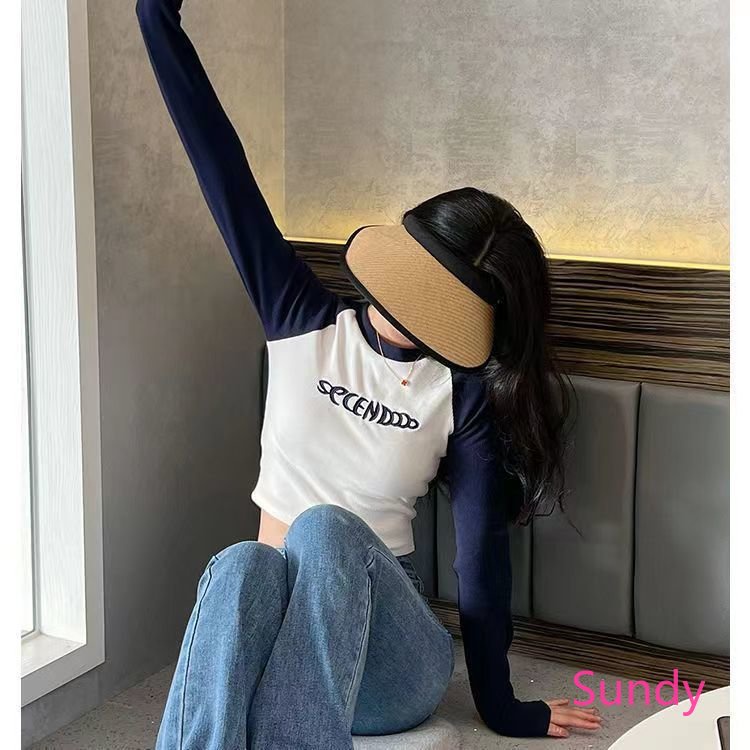 Áo Thun Dài Tay In Chữ Thời Trang Mùa Thu Dành Cho Bé Gái