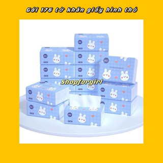 Giấy ăn hình thỏ xinh xắn ( 1 gói ) - shopforgirl