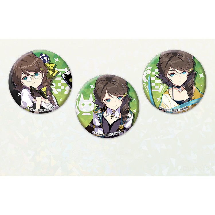 Huy hiệu cài áo IN HÌNH Honkai Impact chibi dễ thương xinh xắn mẫu 4