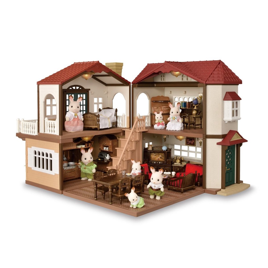 Đồ Chơi Sylvanian Families Căn Nhà Mái Đỏ Cổ Điển Phiên Bản Đặc Biệt Classic Red Roof Country Home Special Edition