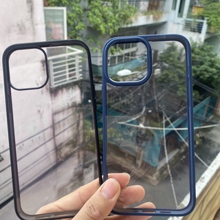 ốp lưng trong suốt không ố vàng viền màu likgus đủ dòng xsm đến 14promax