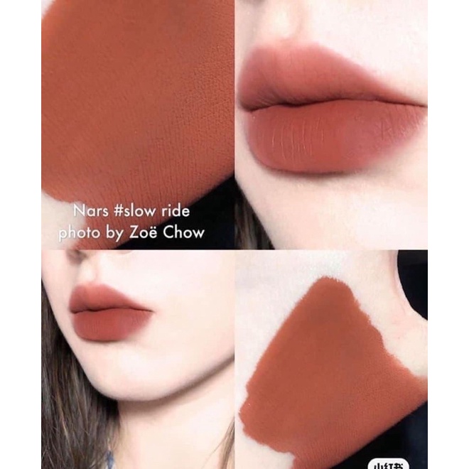 Son NARS Slow Ride màu cam đất pha nâu tây NARS Powermatte Lip Pigment Slowride