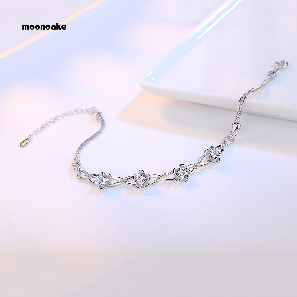 Lắc tay thiết kế hoa mận Vintage cho nữ