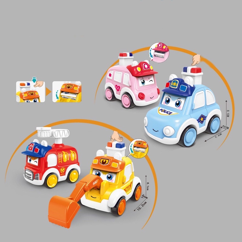 Đồ Chơi Trẻ Em 💗FREESHIP💗 Xe OTO Đồ Chơi Chạy Cót ROBOCAL POLY Và Những Người Bạn Sóc_Toystore