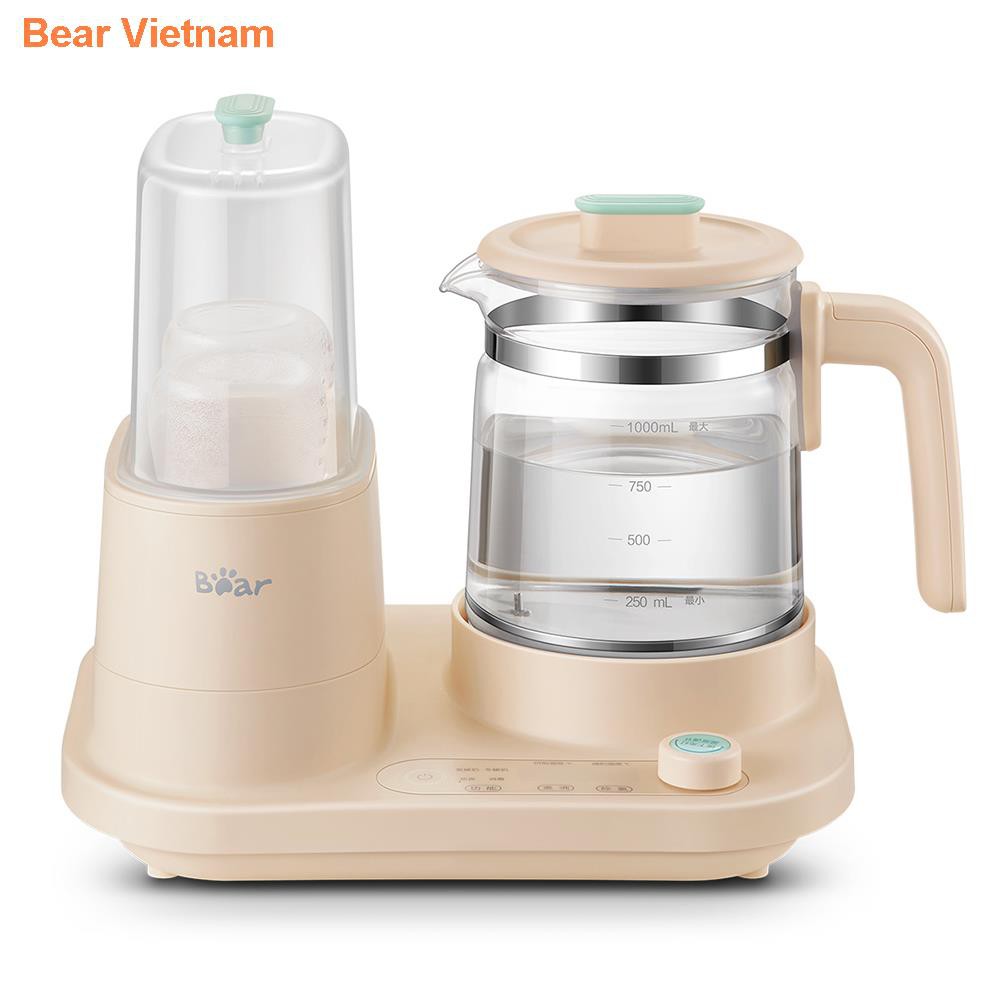 ✗Bình giữ nhiệt sữa đôi Bear dung tích lớn ấm đun nước 1,3 lít Combo máy tiệt trùng hâm đa chức năng