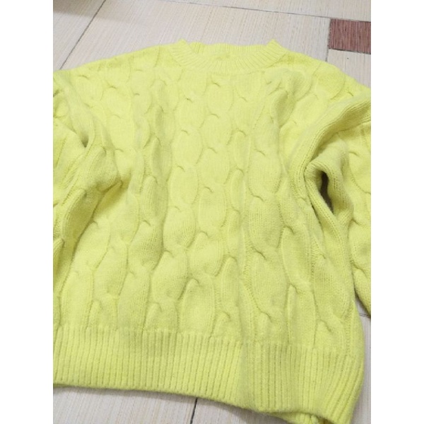 Áo len vặn thừng màu neon free size thanh lý