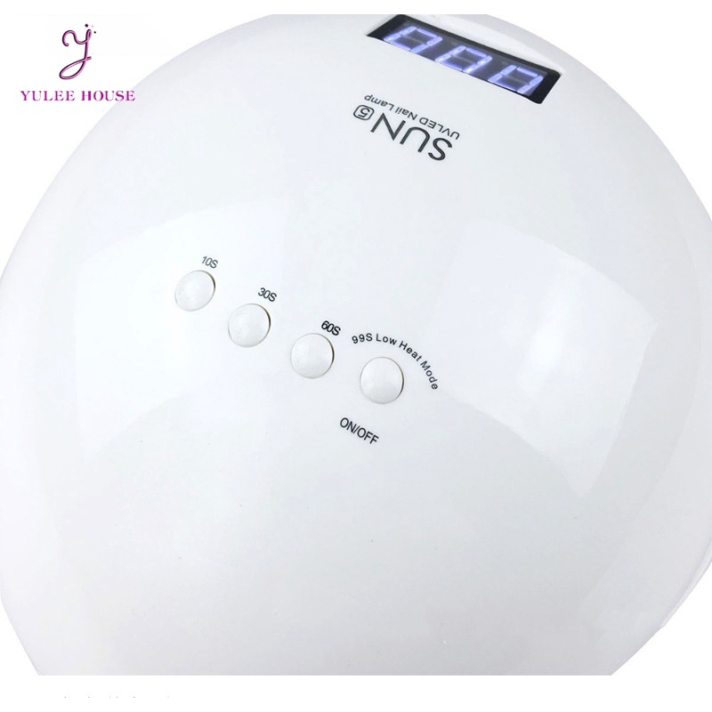 MÁY HƠ NAIL GEL - MÁY LÀM KHÔ MÓNG SUN 5 CHÍNH HÃNG 48W/ UV/LED - BH 3 THÁNG