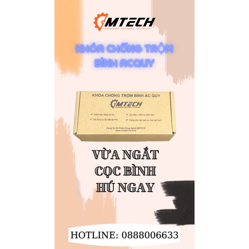 Khóa chống trộm bình acquy AMTECH