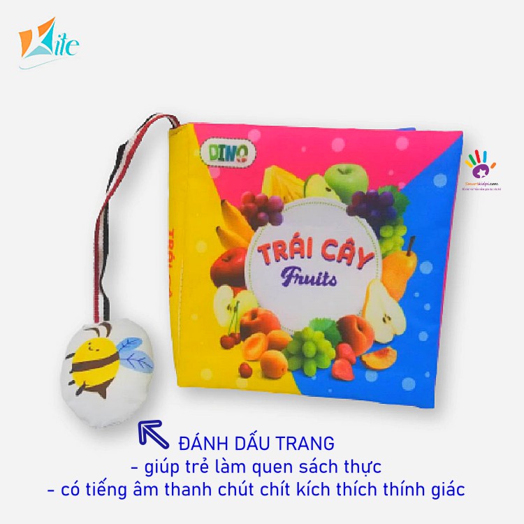 SET PHÁT TRIỂN NGÔN NGỮ- 4 sách vải Song Ngữ hàng Việt Nam chất lượng cao kèm hướng dẫn trò chơi cùng bé