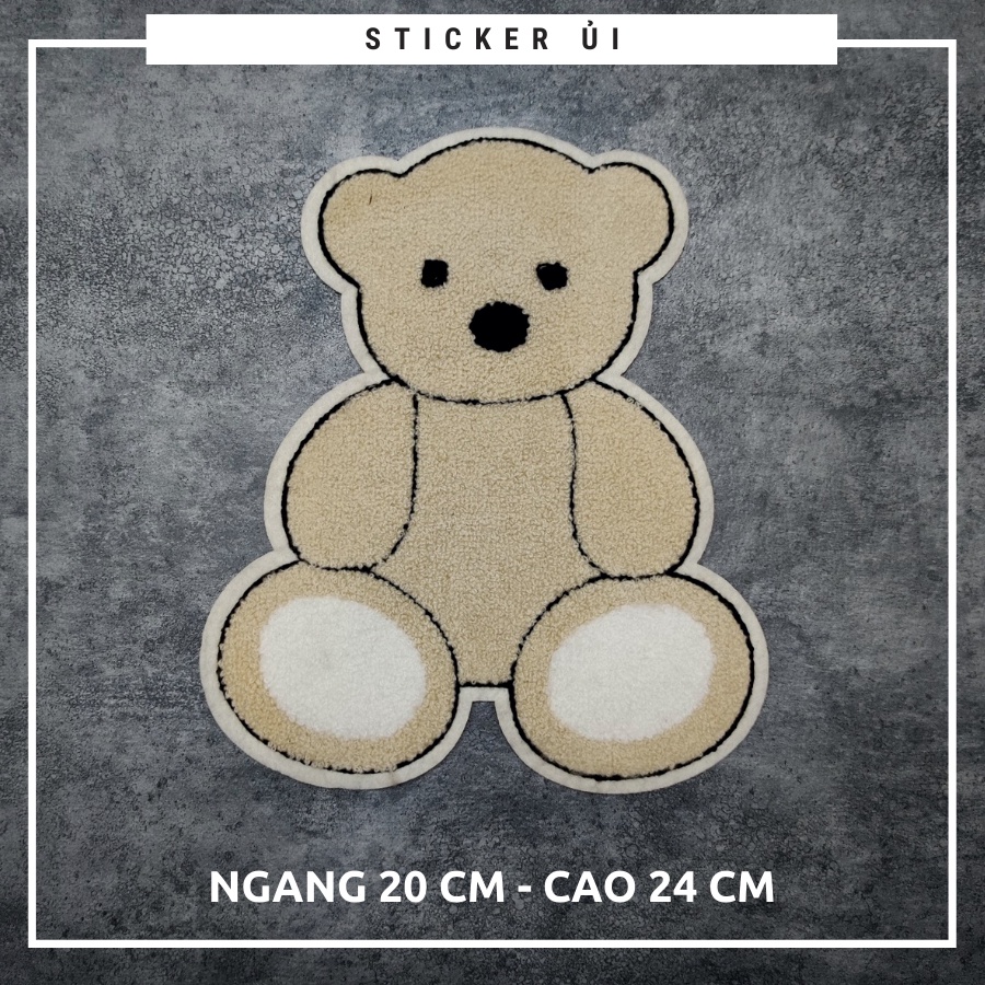 Sticker ủi áo Cao cấp - CÓ SẴN KEO ỦI - sticker vải dùng làm miếng vá áo, phụ kiện trang trí quần áo, balo, giày, nón