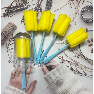 Dụng cụ cọ rửa cốc chén bình sữa bằng bọt biển