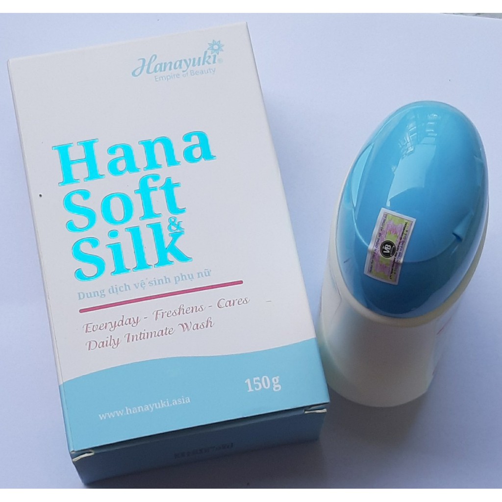 [Chính hãng 100%] Dung dịch vệ sinh nữ Hana Sof Silk, giảm thâm chế sự phát triển của vi khuẩn 150G