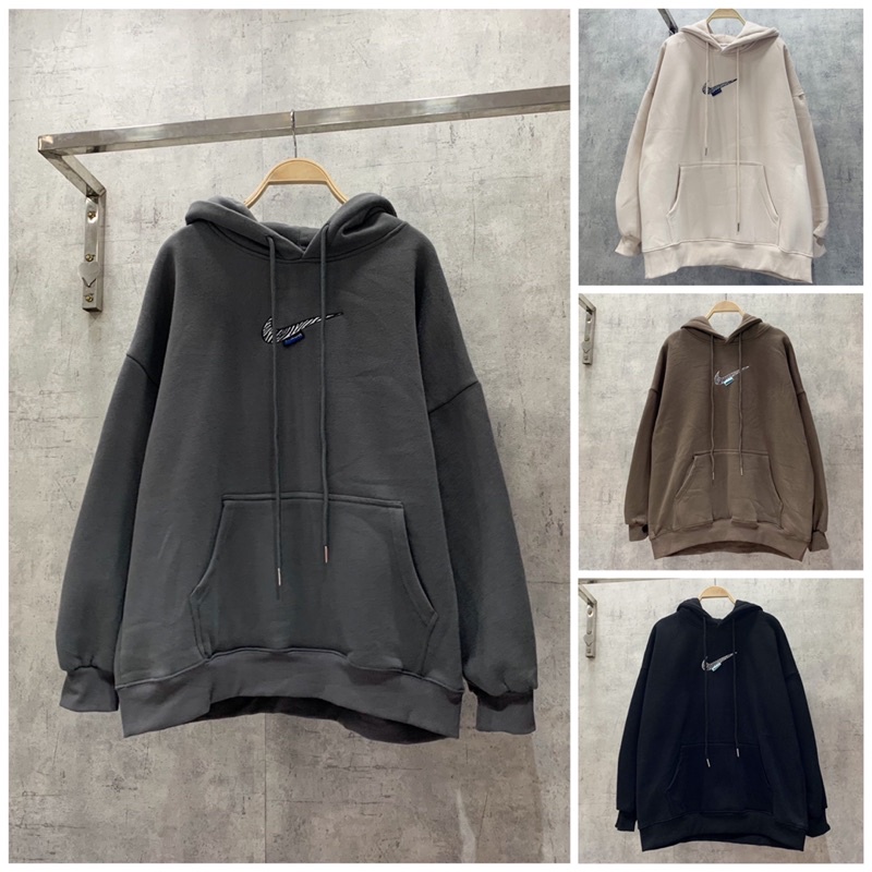 Áo hoodie nỉ bông 7740 mũ áo 2 lớp bông dày | BigBuy360 - bigbuy360.vn