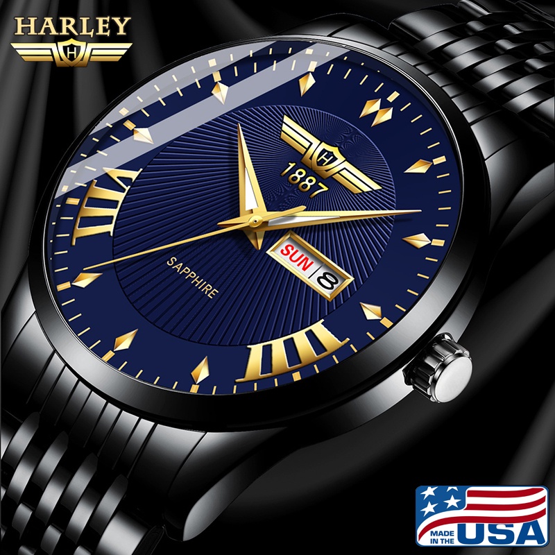 Đồng hồ Nam HARLEY BUVATI 8830 SAPPHIRE - Thiết Kế Đậm Chất USA - Dây Thép Đúc Đặc Cao Cấp | BigBuy360 - bigbuy360.vn