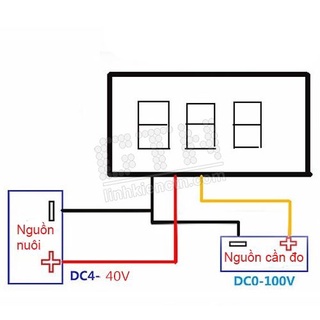 Đồng hồ đo điện áp DC 0 - 100V