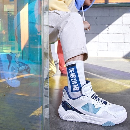 Giày Thể Thao Buộc Dây Màu Trắng Mềm Mại Chống Mòn Thời Trang Cho Nam Epoch 2.0