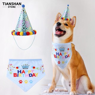 Khăn Choàng + Mũ Sinh Nhật Cho Thú Cưng