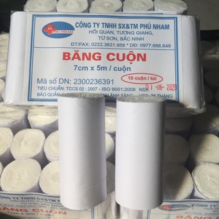 500 Cuộn Băng Gạc Y Tế mác Kt 7cmx5m Loại 1 100% Cotton Hàng Thuộc Cty TNHH Phú Nham - Bắc Ninh