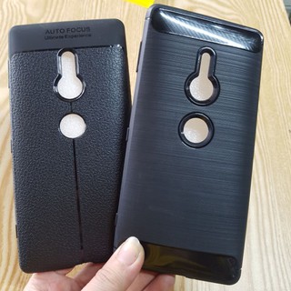 Ốp sony xz2, xz1 dẻo đen vân xước