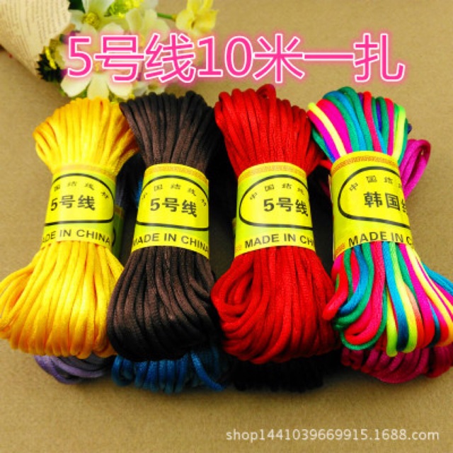 10m dây may mắn đỏ cỡ 2mm