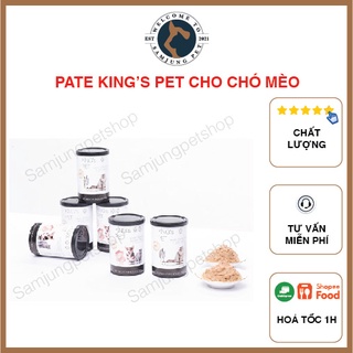 Pate king's pet cho chó mèo 3 vị gà, cá hồi, hỗn hợp cá - samjung pets.