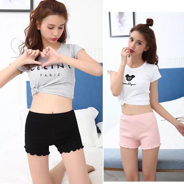 Quần Đùi Mặc Váy Tăm Tre Mẫu Mới 022