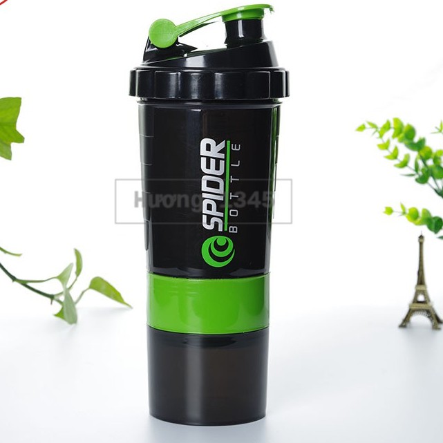 Bình Lắc Shaker Tập GYM 3 Ngăn Tiện Dụng 500 ml