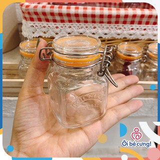 Thuỷ tinh 100ML nắp cài khoá kẹp kín, đựng hạt, gia vị ăn dặm cho bé ÔI BÉ CƯNG PK.28