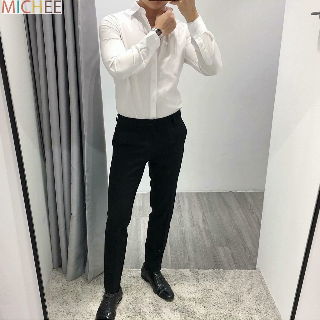 Quần Âu Nam MiChee Vải Tuyết Mưa Co Giãn Tốt, Quần Tây Công Sở Cao Cấp | BigBuy360 - bigbuy360.vn