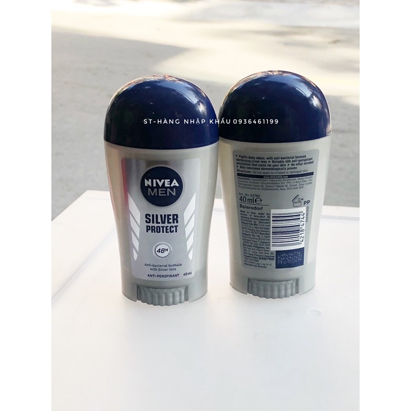 Hàng Đức chất – Sáp lăn nách Nivea khử mùi cho nam, khô thoáng 40ml