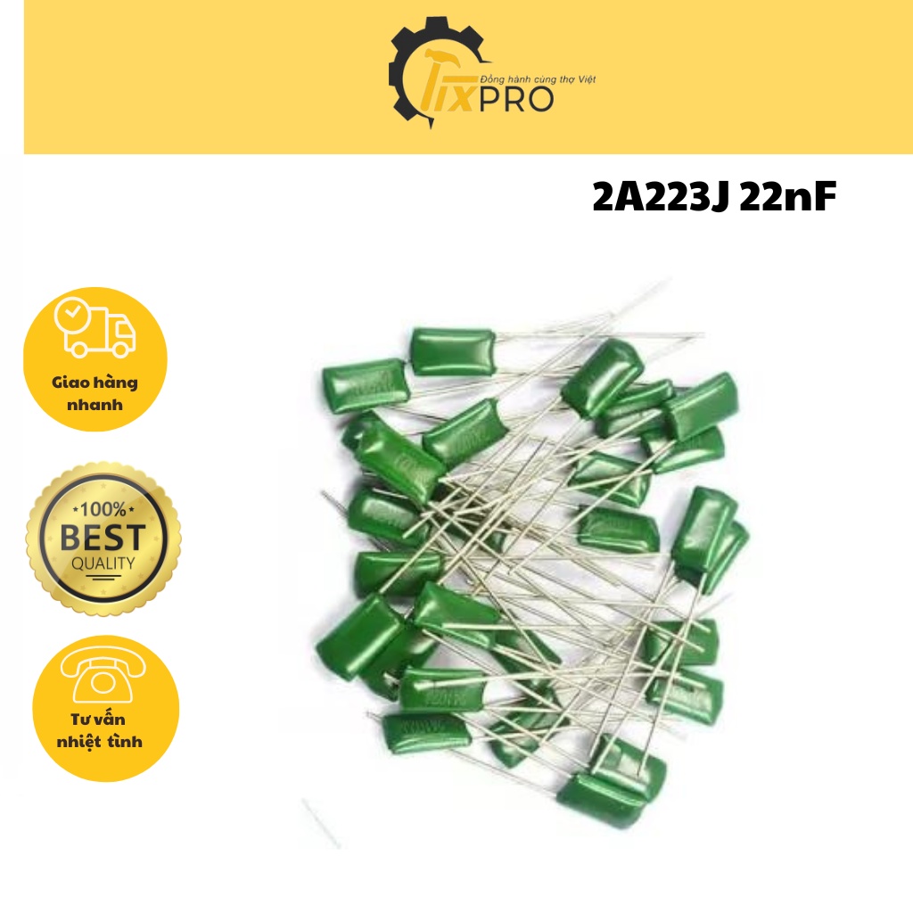 Tụ mica 2A223J 22nF 100V túi 10c chất lượng tốt